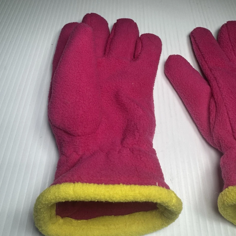 Guantes polar Nike para niñas jóvenes 7-16 rosa voltios Foto 4 de 4