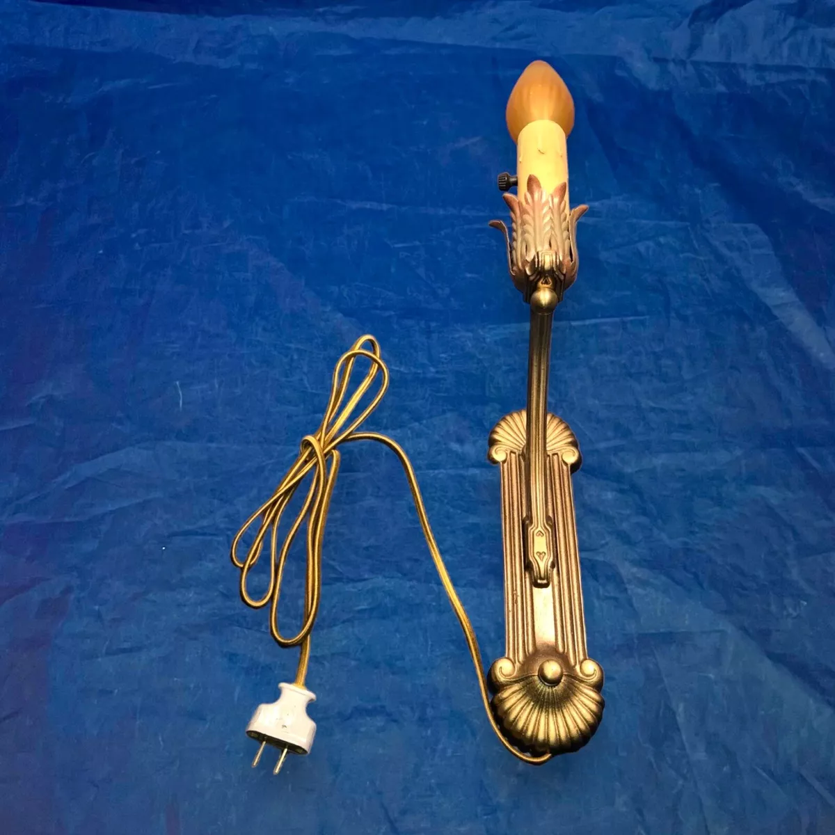 Plug in candle wall on sale sconce