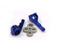 Integy Aluminum Steering Blocks for Traxxas 2WD Stampede Rustler Slash BLUE