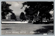 Waukegan Illinois IL Victory Memorial Hospital Real Photo Postcard RPPC 1950-