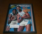 1983 NORTH CAROLINA MICHAEL JORDAN & SAM PERKINS SPORTS ILLUSTRATED FRAMED PRINT