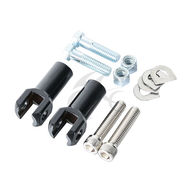 Rear Passenger Foot Pegs Support Clevis Mount For Harley Softail Fatboy