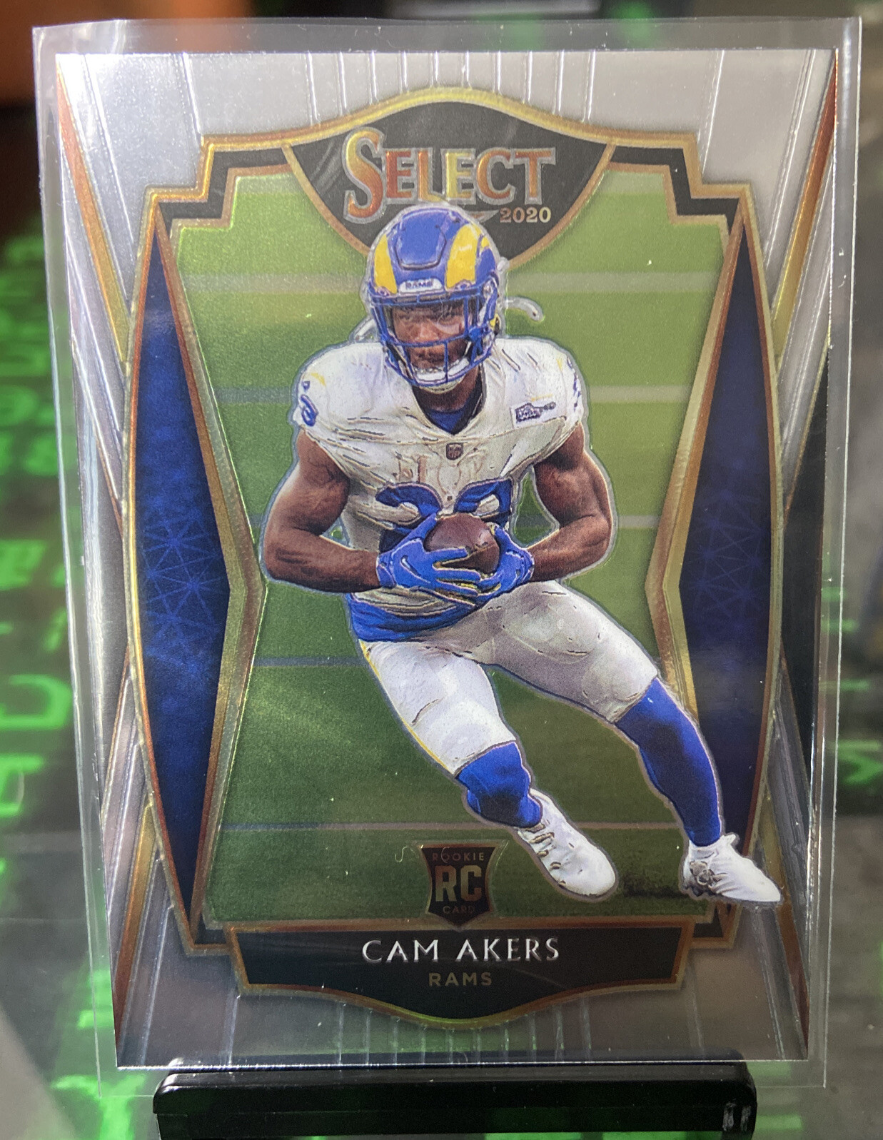 2020 Panini Select Cam Akers Premier Level Silver Prizm Rookie Card RC #155 Rams