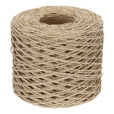 Twisted Raffia Paper Rope 600 Feet, Raffia Ribbon Twine String, Log color
