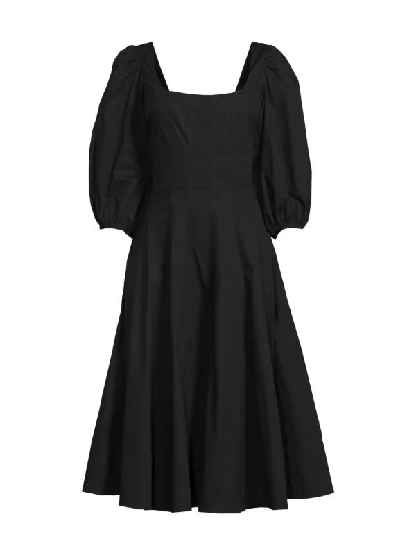 STAUD | Swells Puff Sleeve Midi Dress-- NWT/Sz6 | eBay