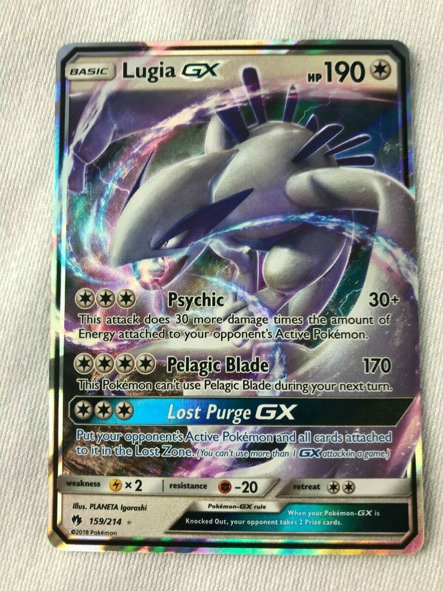 Card Lugia-GX 159/214 da coleção Lost Thunder