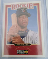 1997 Upper Deck Collector's Choice Derrek Lee #476 Rookie Card RC San Diego. rookie card picture