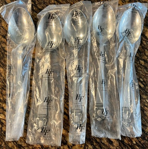 Hanford Forge Flatware Mystique Table Spoon Lot of 5 Stainless Japan Brand New - Picture 2 of 4