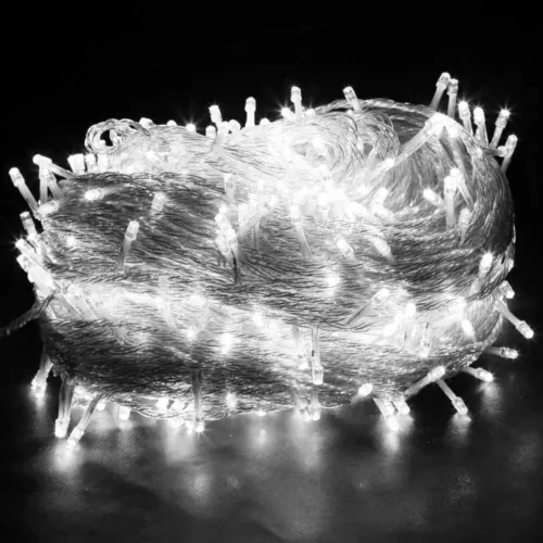 Catena Luminosa LED 20M/30M/50M/100M Illuminazione Elettricità Esterno Interno Natale - Foto 12 di 14