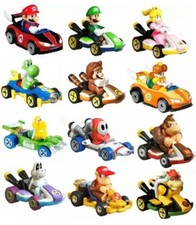 Hot Wheels Super Mario Kart 1:64 Diecast Choose Character New