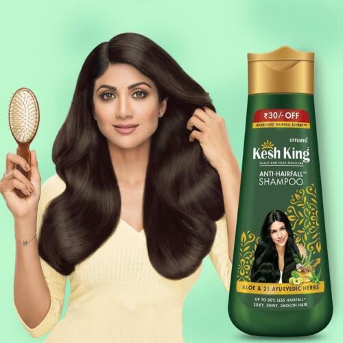 Emami Kesh King Ayurveda Aloe Vera Herbal Shampoo Anti-Hair fall -30ML-mini Size - Picture 5 of 9