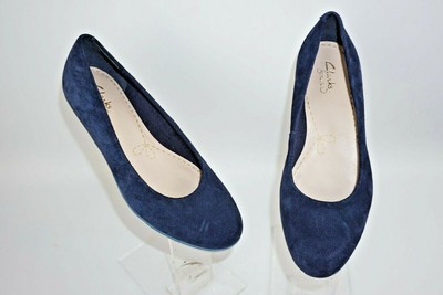 clarks navy suede shoes