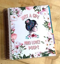 Just a Girl who Loves Books Cover Set 4 use w/ Erin Condren Life Planner~