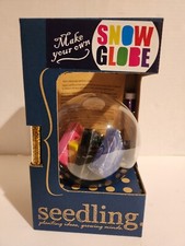 Snow Globe Toy Make Your Own Age 6+ Globe, PolymerClay, Glitter, Stand New Boxed