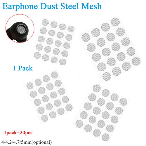 20pcs Earphone Dustproof Network Steel Mesh 4mm 4.2mm 4.7mm 5mm Accessories MB - Picture 4 of 12