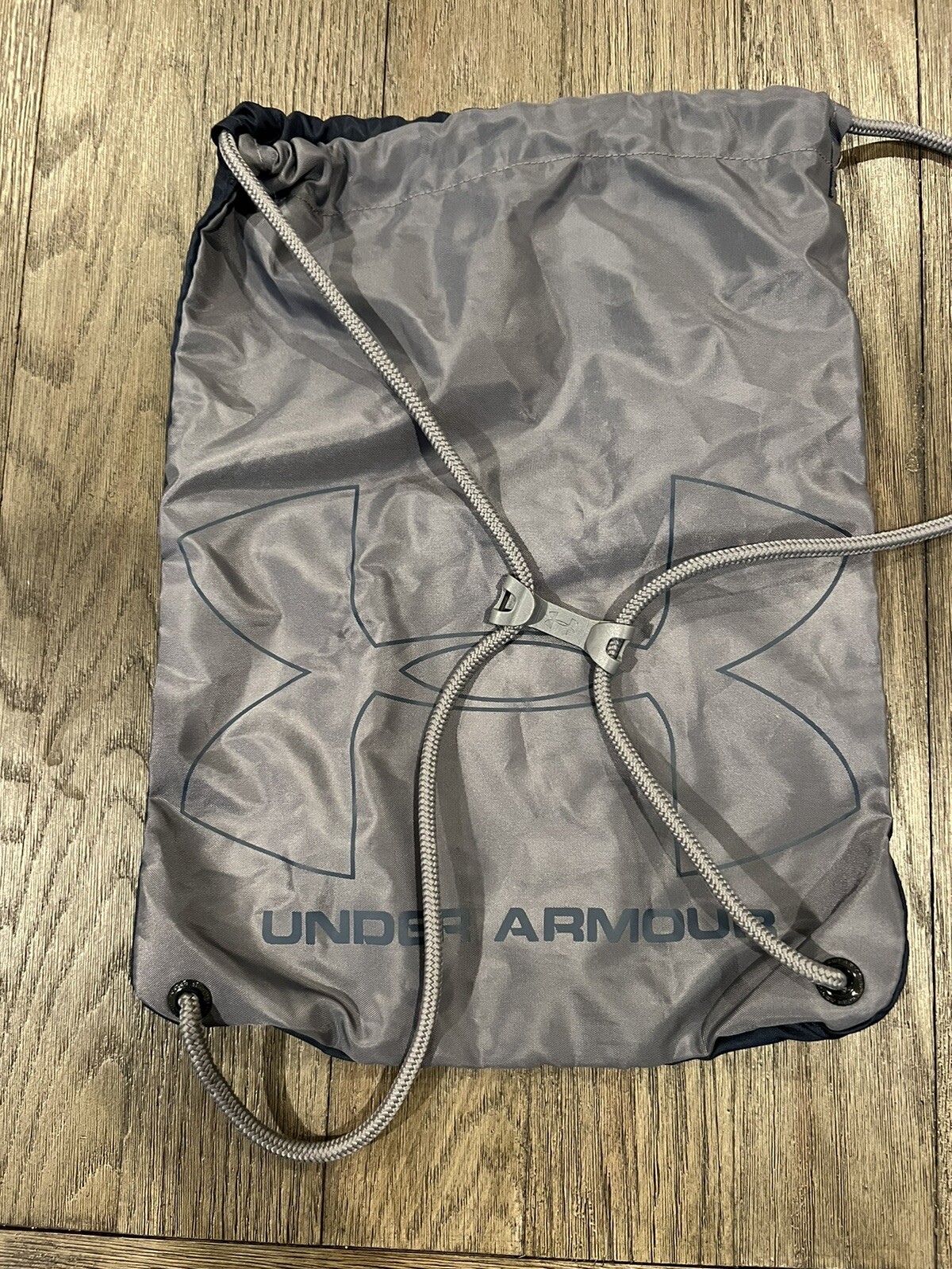 Under Armour Sackpack Drawstring Backpack Blue Gr… - image 2