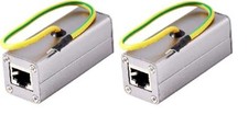 Outdoor Ethernet POE / RJ-45 Surge Protector for Thunder  Lightning Protection