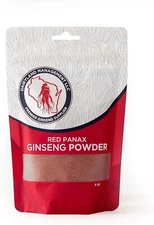 Red Panax Ginseng Powder 4oz - Natural Ginsenosides, Supports Energy, Mood, Vita