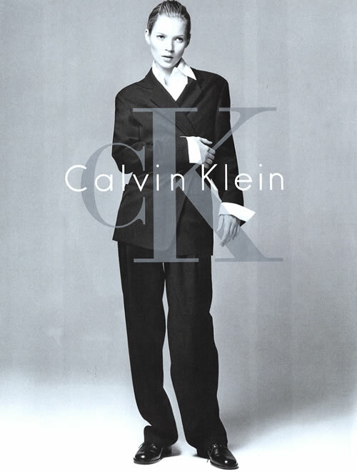 1994 Calvin Klein CK young Kate Moss fashion 1-page MAGAZINE AD | eBay