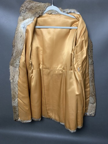 Brauner Damen-Kaninchenfellmantel Vintage, Damen XS - Bild 9 von 22