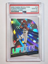 GIANNIS ANTETOKOUNMPO 2020-21 PANINI REVOLUTION LIFTOFF! /50 CUBIC PSA 10 NICE!