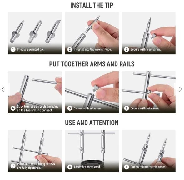 Llave de desmontaje de lente de cámara herramienta de reparación abierta lente de cámara llave de apertura Foto 3 de 4