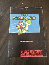 Super Nintendo SNES Manual Only Super Mario World J