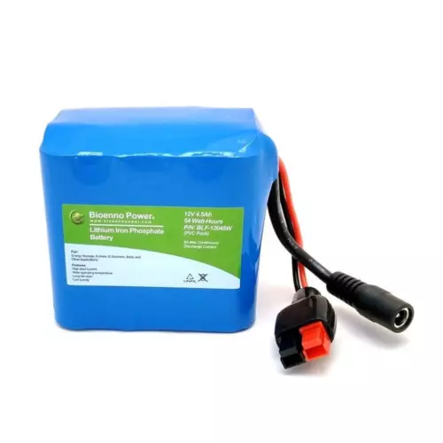 Bioenno Power BLF-12045W 12V 4.5Ah LFP LiFePO4 Battery - 9A Max Discharge