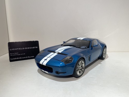 AUTOART 1:18 FORD SHELBY GR-1 CONCEPT GUARDSMAN BLAU/WEISS STREIFEN 73073 V. SELTEN - Bild 1 von 20