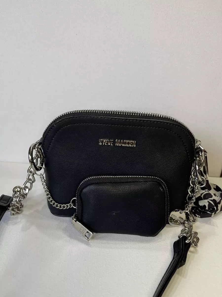 Steve Madden Small Black Crossbody Purse With Wallet