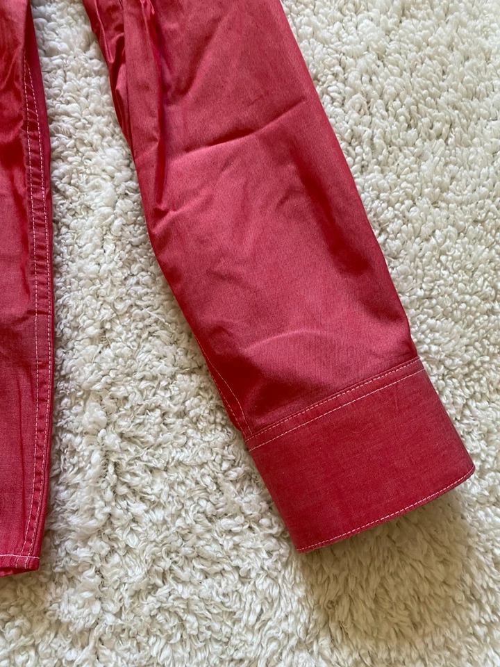 Kenneth Cole Reaction Men Size L Coral Long Sleeve Pockets Shirt (A5) - Imagem 2 de 4