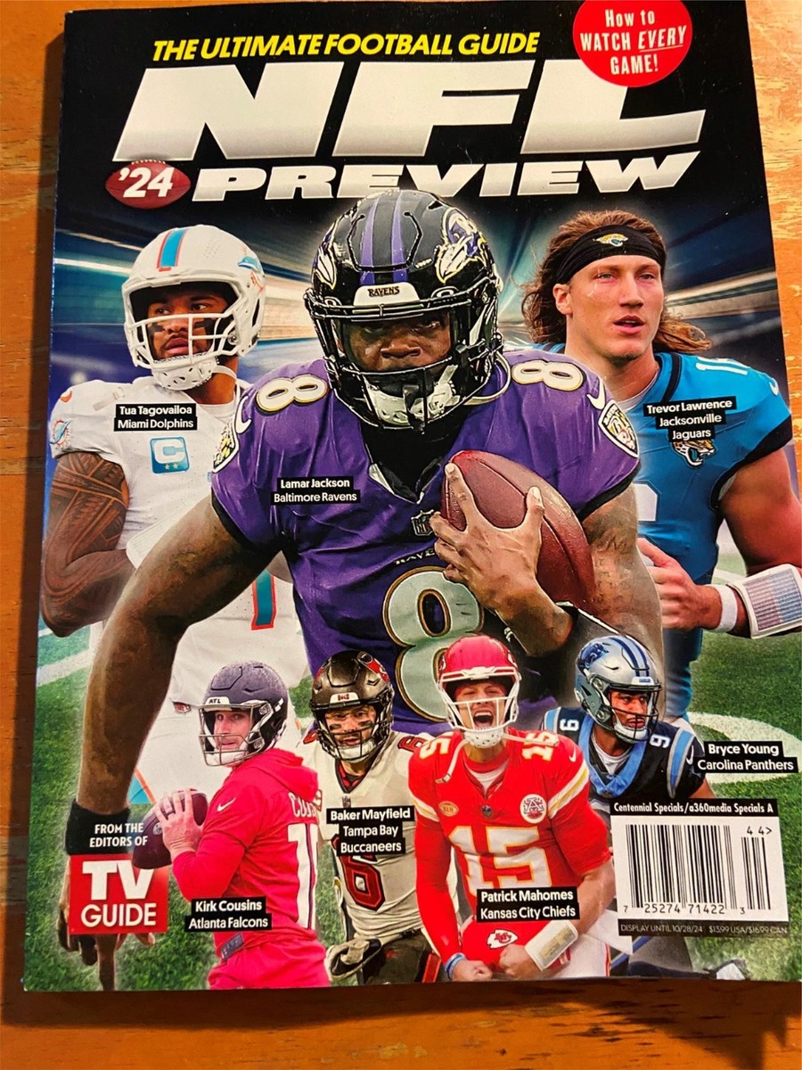 NFL '24 Preview The Ultimate Football Guide Oct 2024 TV Guide New Magazine