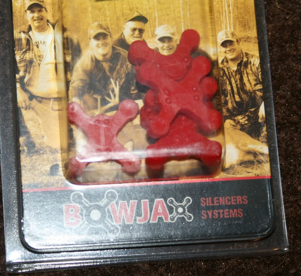 BowJax Slip Jax string silencer 1040 red new 4 pack 19 grain - Image 2 of 3