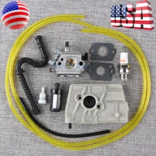 Carburetor For Stihl 028 028AV 028AVSEQ 028WB HU-40D Walbro WT-16B w/ Fuel line