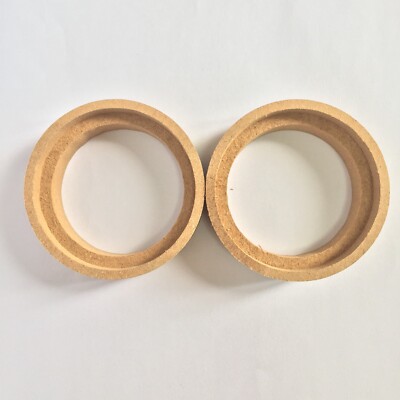 Pair 1'' MDF Car Speaker Mounting Spacer Recessed Rings Mounting Depth Resolution
