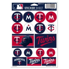 Minnesota Twins Vinyl Die-Cut Sticker Set / Decal Sheet *Free Shipping