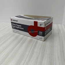 Dealmed 6-Inch Cotton-Tipped Applicators Sterile (Qty 180) Open Box For Art