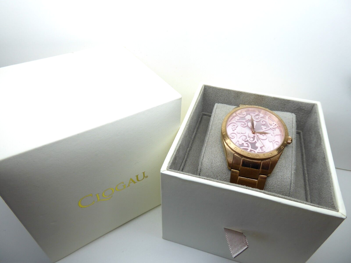 Clogau Wrist watch Welsh Stainless Steel Pink Tree of Life Ladies
