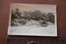 Great Old Photo Man with Vintage Motorcycle Brand??? 