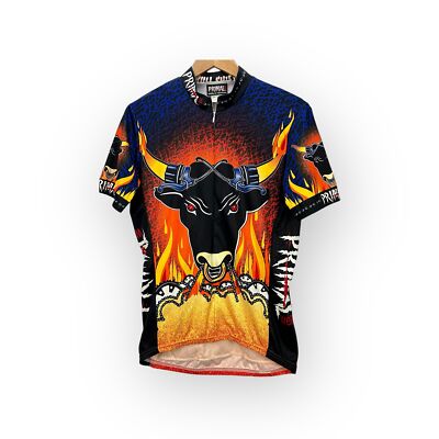 Primal Wear USA Bull Shift Mens Coolmax Cycling Jersey Size Medium