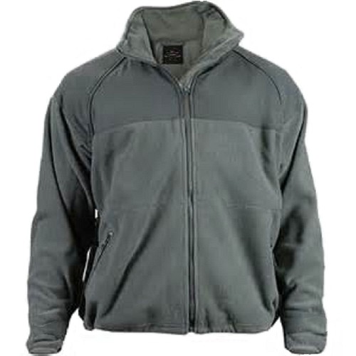 military style fleece jacket
