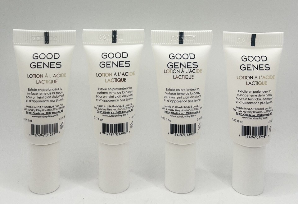 4 Sunday Riley Good Genes Lactic Acid Treatment Deluxe Sample Size 0.68 Oz Total eBay