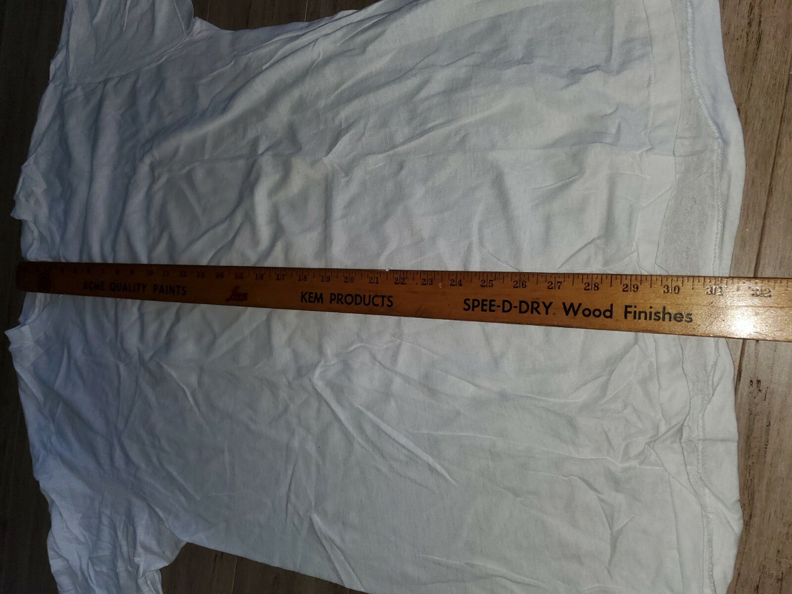 Nos Hanes Large Basic Blank Plain White T Shirt U… - image 7