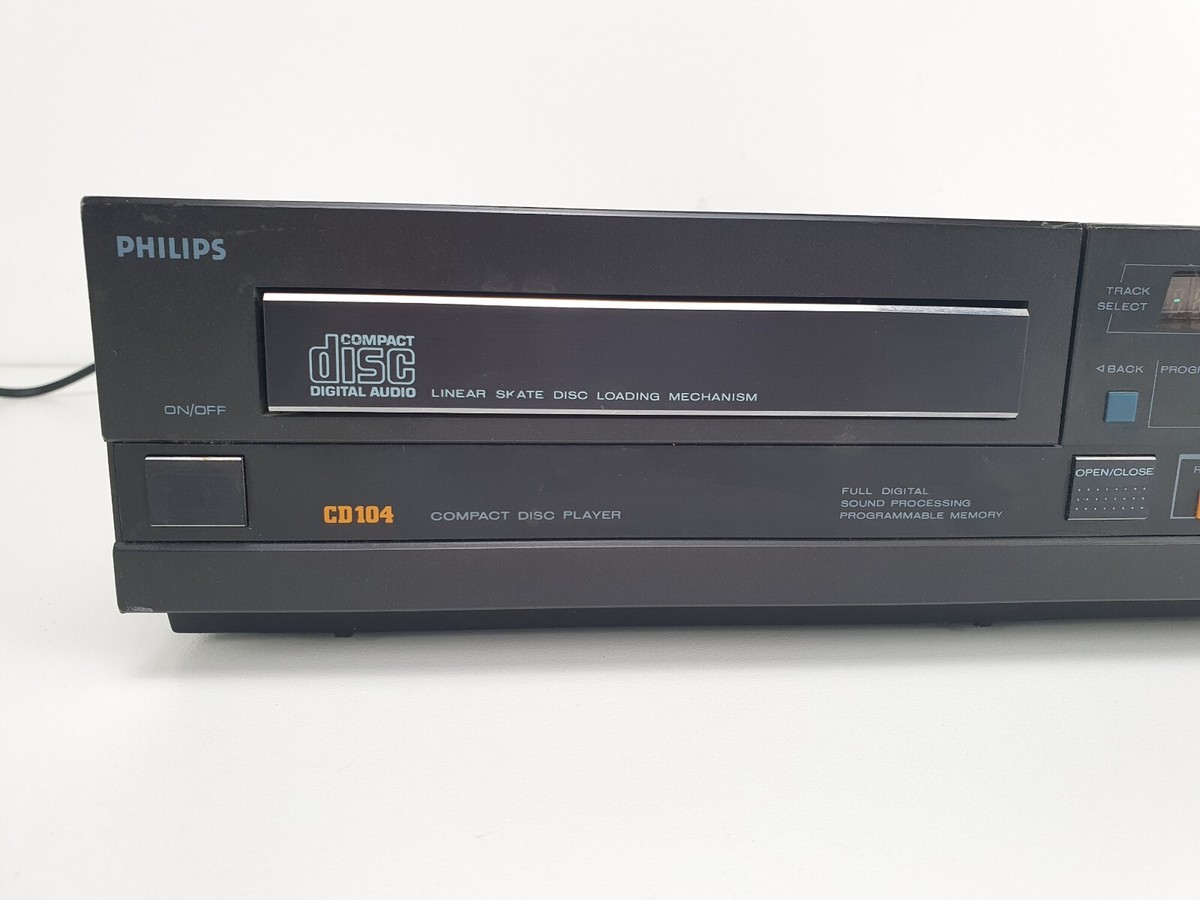 Philips CD104 Vintage CD player - Black - Fully working | eBay
