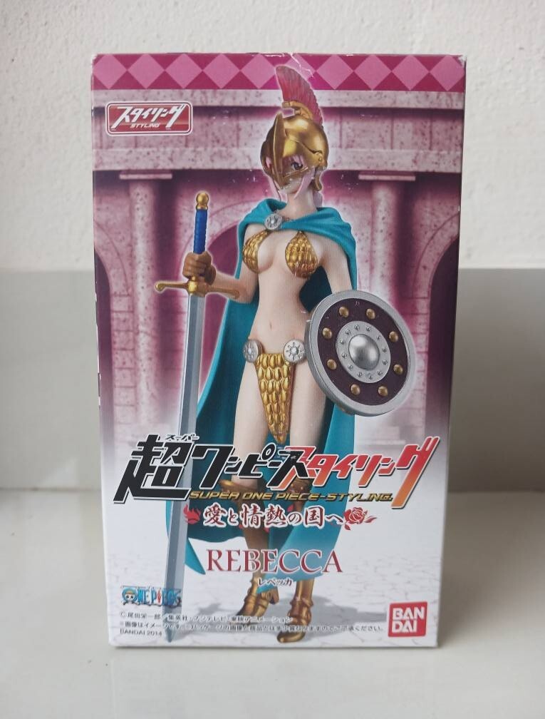 Figura de anime Super One Piece Styling Rebecca modelo Bandai