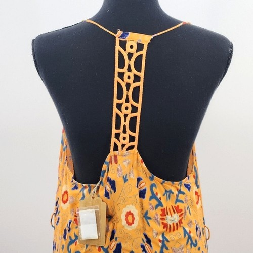 Maxi Vestido Lani Talla Grande Naranja Láser Crochet Espalda Verano Vacaciones Viaje Boho - Imagen 4 de 9