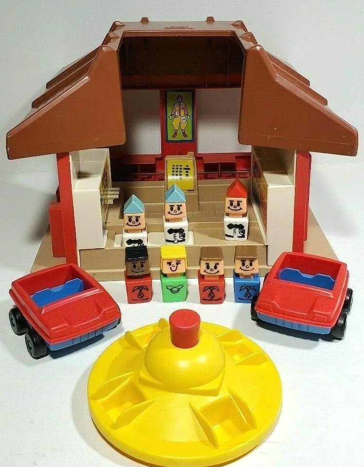1974 McDonald's プレイスクール　プレイセット店舗 Vintage 1974 Playskool Familiar Places McDonalds Restaurant