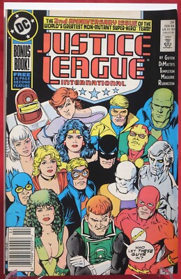 Justice League International DC Comics Comic Book #24 1989 Bagged Boarded
