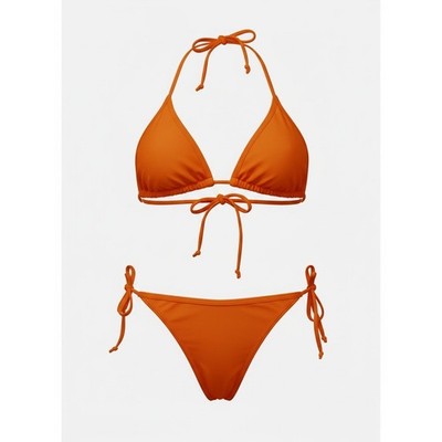 Choice by Bluewave Womens Orange Triangle Bikini Two Piece Set XL F31227-ORANGE