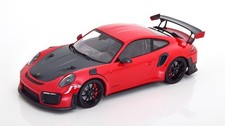Minichamps 1/18 Porsche 911 (991 II) GT2 RS 2018 Red Gray Diecast Model